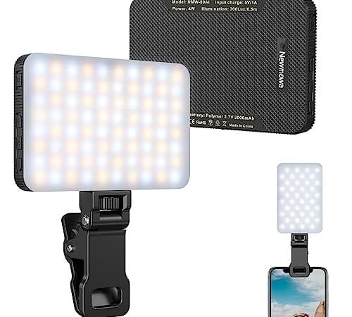 Newmowa Black Rechargeable Selfie Light: The Perfect Lighting Solution for Your Photos and Videos